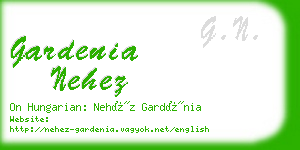 gardenia nehez business card